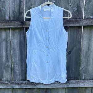 Hugo Buscati Light Blue Button Front Tunic | 10
